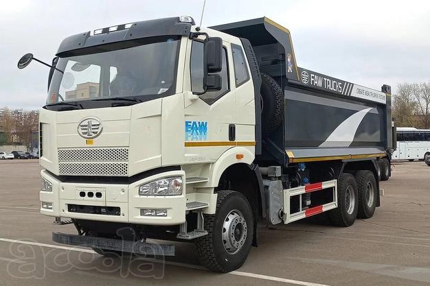 Самосвал FAW CA3250, кабина J6P, 6х4, 390 л.с., кузов U-образный, объём 21 м3